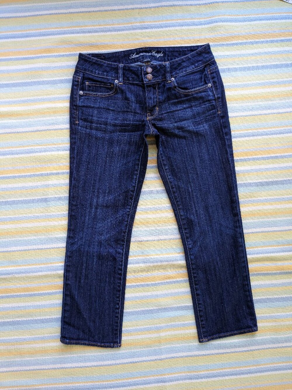 American Eagle Artist Blue Jeans Cropped size 6